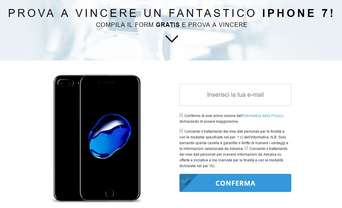 Concorso Adsalsa – Arriva il Contest Vinci un iPhone 7