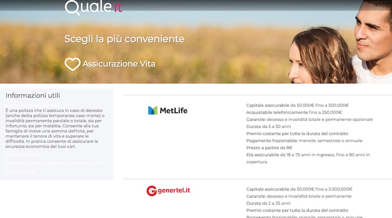 Quale.it Vita assicurazione: come funziona